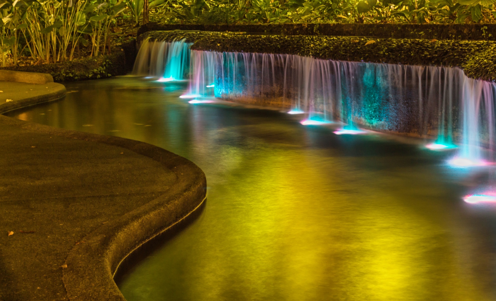 colored fountain